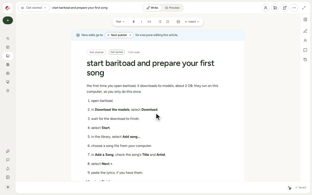 Opening Add a picture from the toolbar